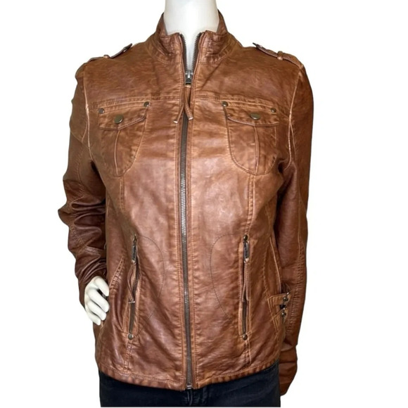 bagatelle Jackets & Blazers - Bagatelle Women’s Faux Leather Jacket Size Small